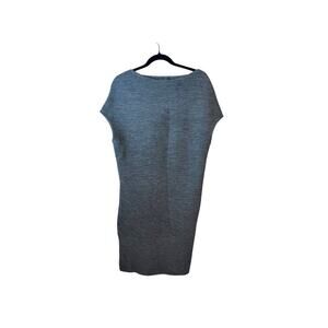 Alexander McQueen Wool Ribbed Bodycon Dress Dolman Sleeve Small